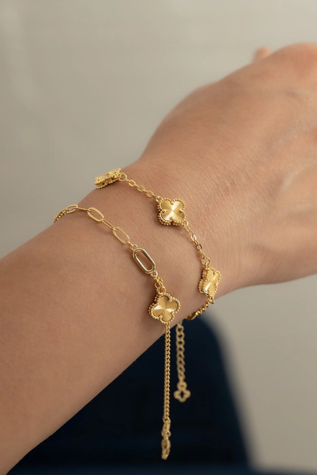 Pulsera Cubana Clover 1.1 mm 15 cm + Ext