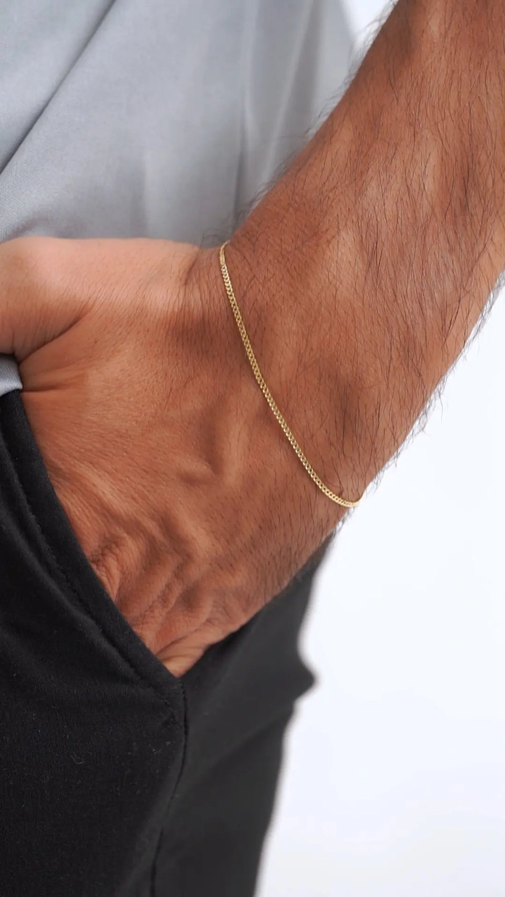 Pulsera Cubanita IT 1.5 mm 19.5 cm