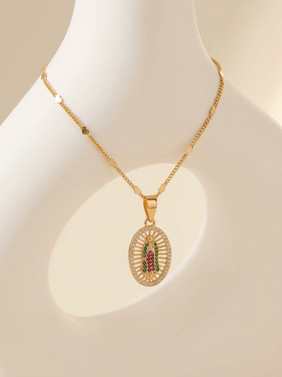 Dije Guadalupe Swarovski