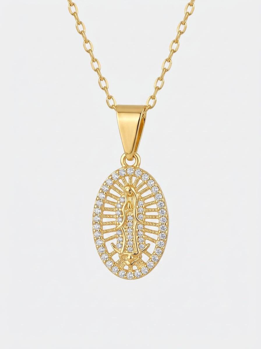 Dije Guadalupe Swarovski
