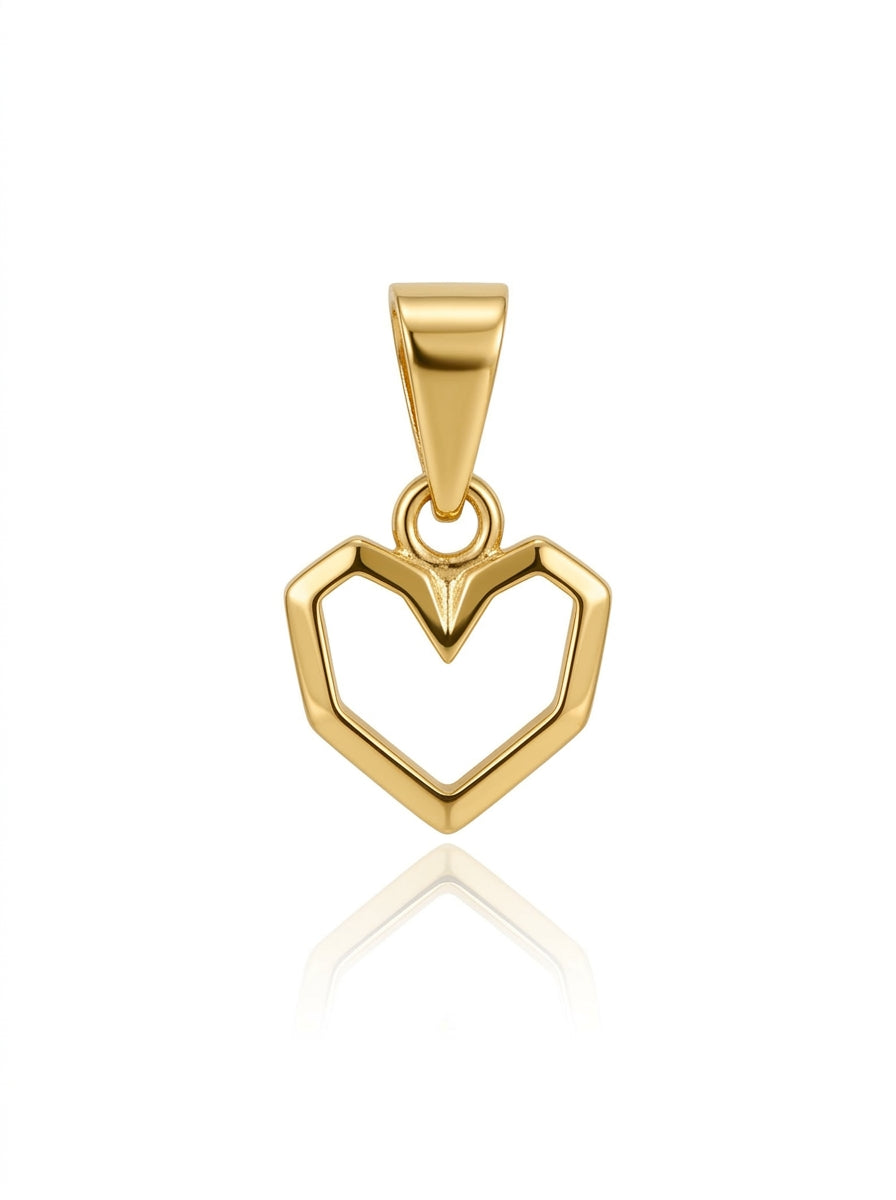 Dije Silueta Corazón Troq.