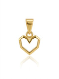 Dije Silueta Corazón Troq.